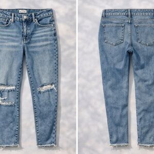 Good American Blue Distressed Skinny Jeans